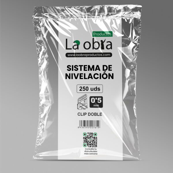 Base de Nivelación Doble Clip 0,5 mm